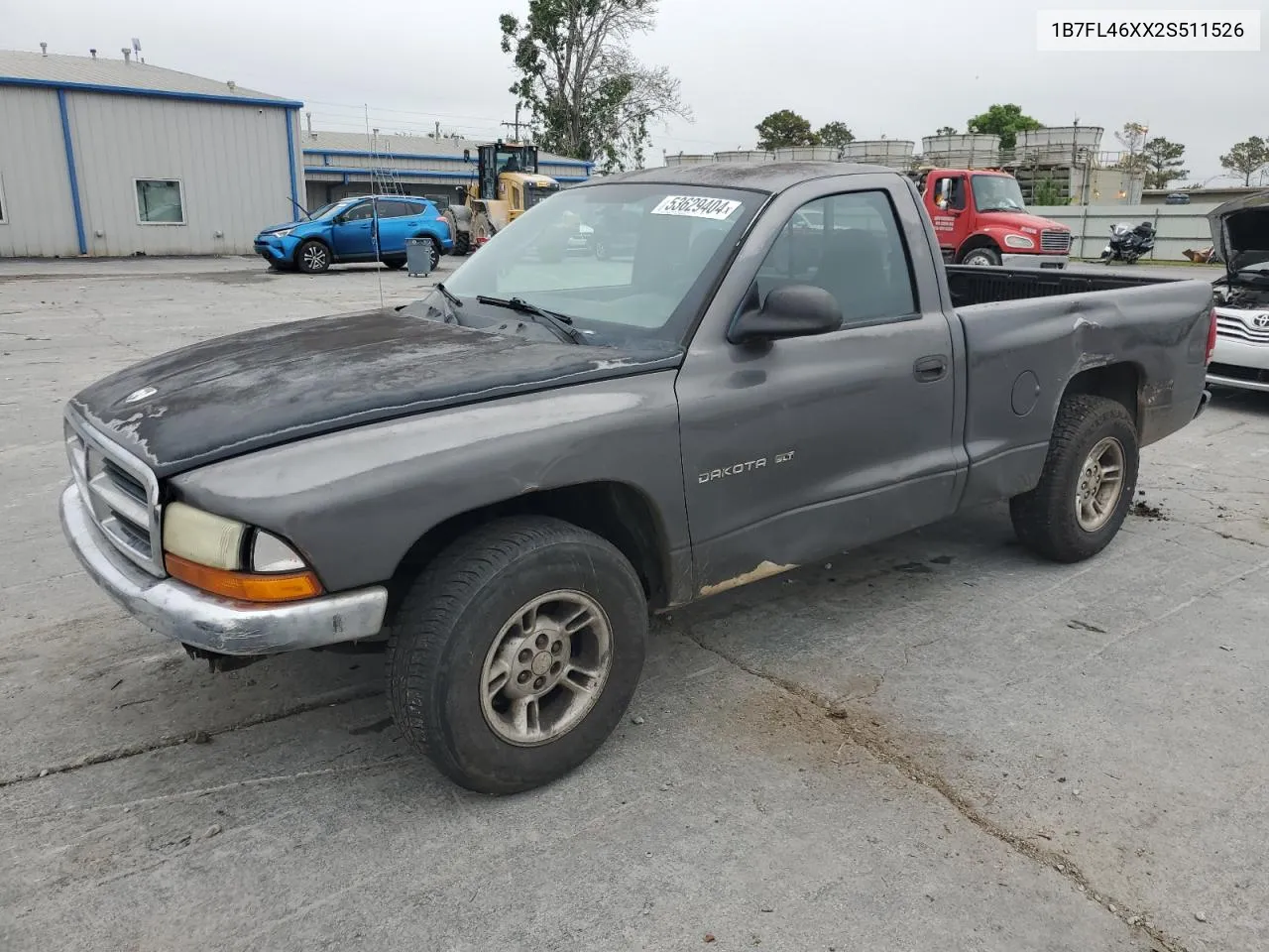 1B7FL46XX2S511526 2002 Dodge Dakota Slt