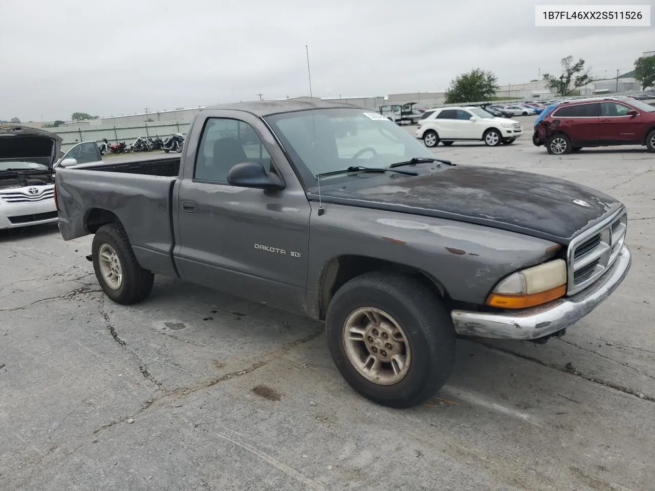 2002 Dodge Dakota Slt VIN: 1B7FL46XX2S511526 Lot: 57955594