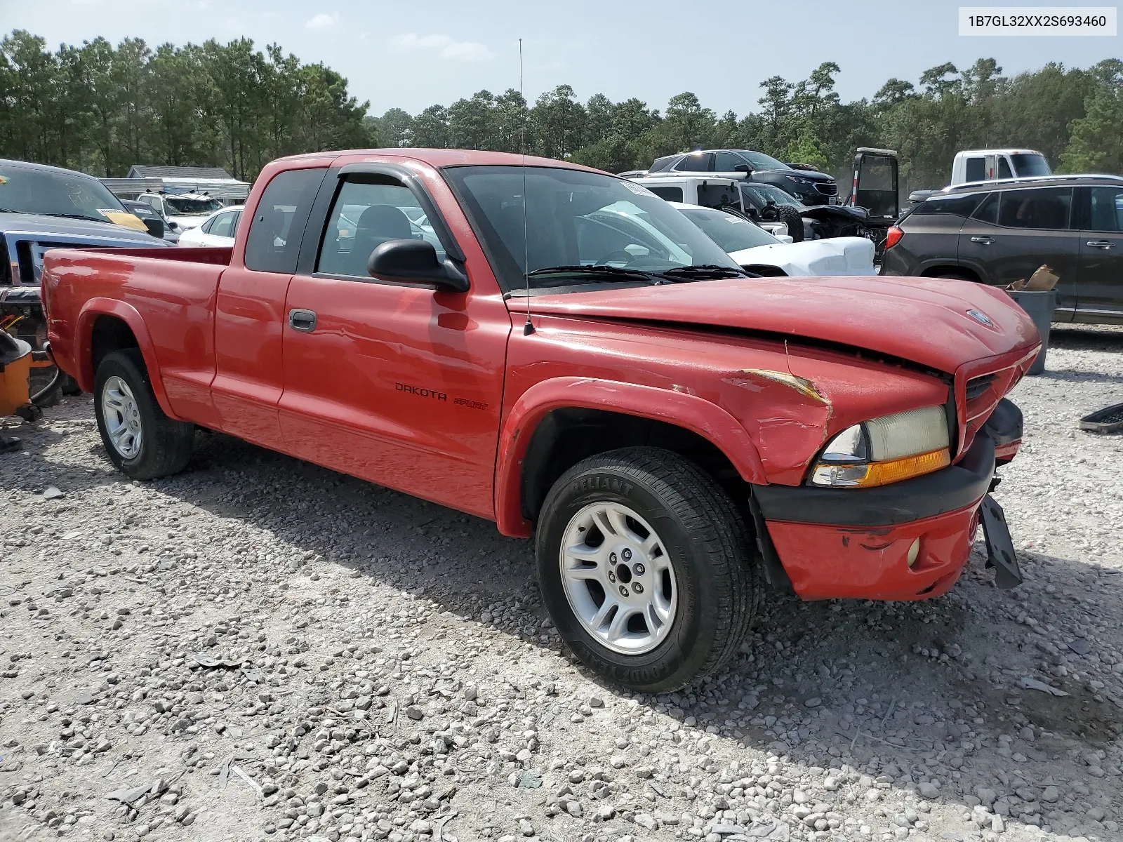 1B7GL32XX2S693460 2002 Dodge Dakota Sport