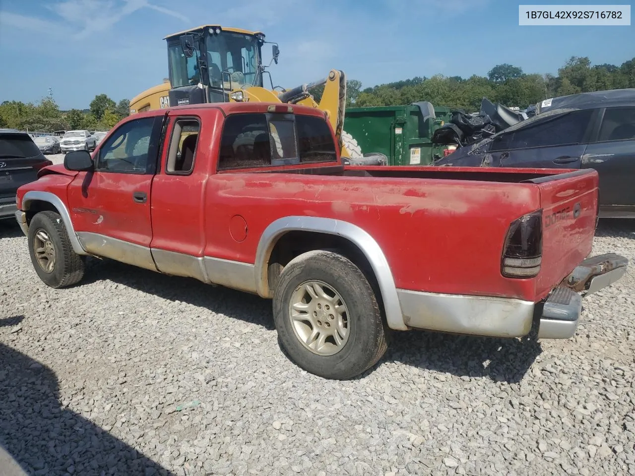 1B7GL42X92S716782 2002 Dodge Dakota Slt