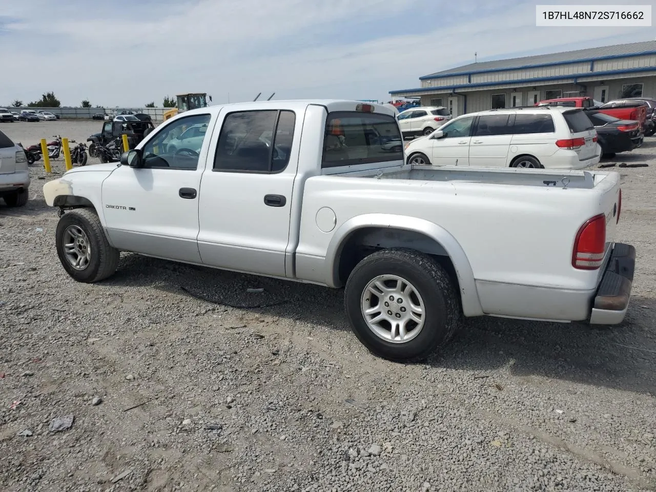 1B7HL48N72S716662 2002 Dodge Dakota Quad Slt