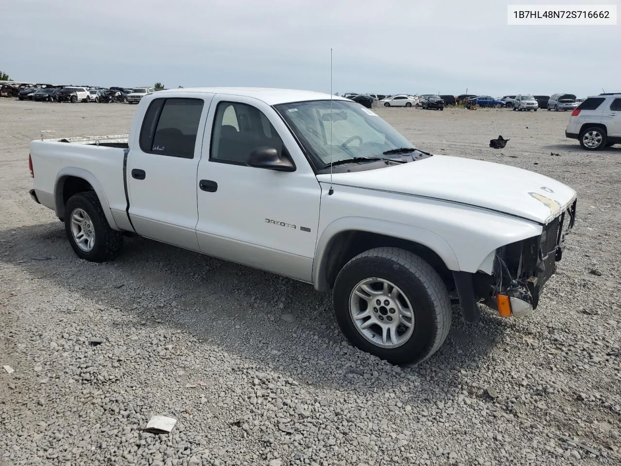 1B7HL48N72S716662 2002 Dodge Dakota Quad Slt