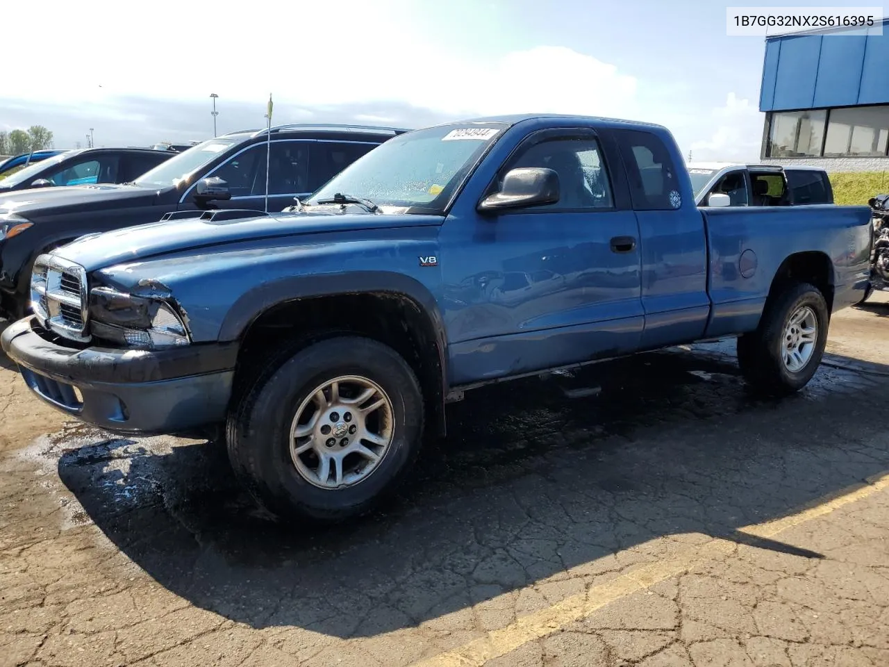 2002 Dodge Dakota Sport VIN: 1B7GG32NX2S616395 Lot: 70294944