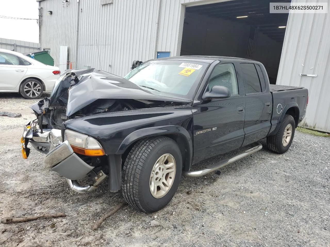 2002 Dodge Dakota Quad Slt VIN: 1B7HL48X62S500271 Lot: 70881984