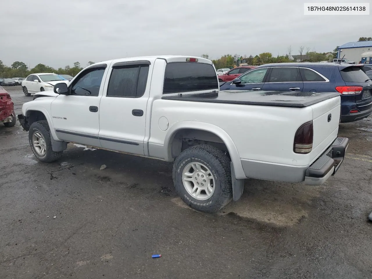 2002 Dodge Dakota Quad Slt VIN: 1B7HG48N02S614138 Lot: 73217334