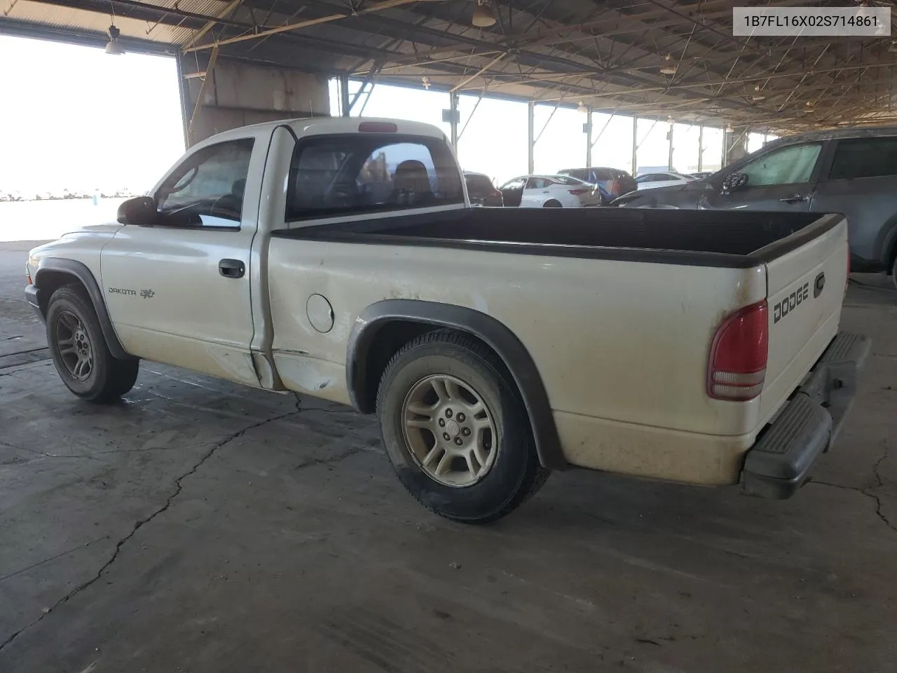 2002 Dodge Dakota Base VIN: 1B7FL16X02S714861 Lot: 74093644