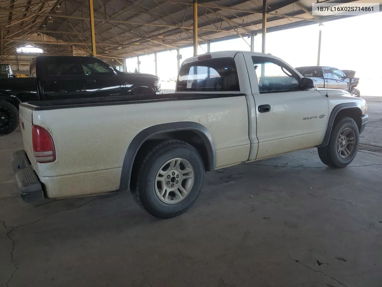 2002 Dodge Dakota Base VIN: 1B7FL16X02S714861 Lot: 74093644