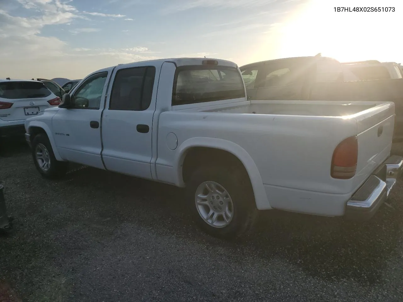 2002 Dodge Dakota Quad Slt VIN: 1B7HL48X02S651073 Lot: 74731254