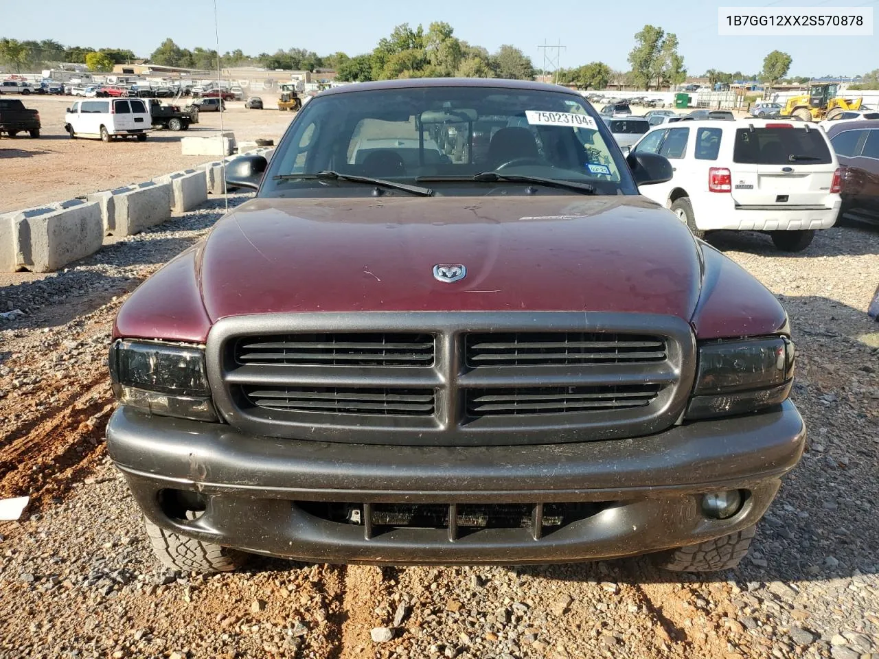 2002 Dodge Dakota Base VIN: 1B7GG12XX2S570878 Lot: 75023704