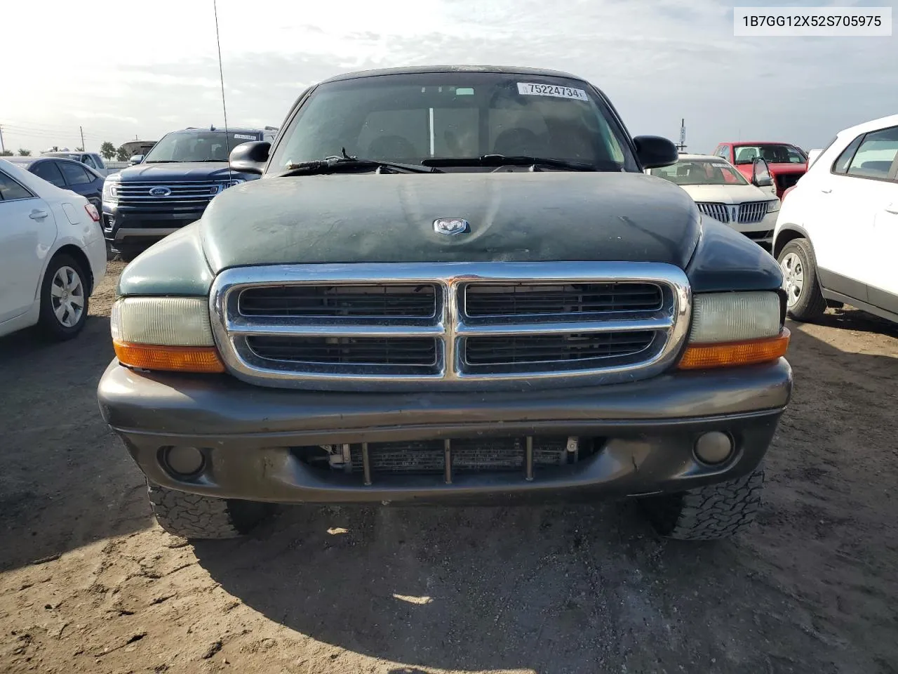 2002 Dodge Dakota Base VIN: 1B7GG12X52S705975 Lot: 75224734