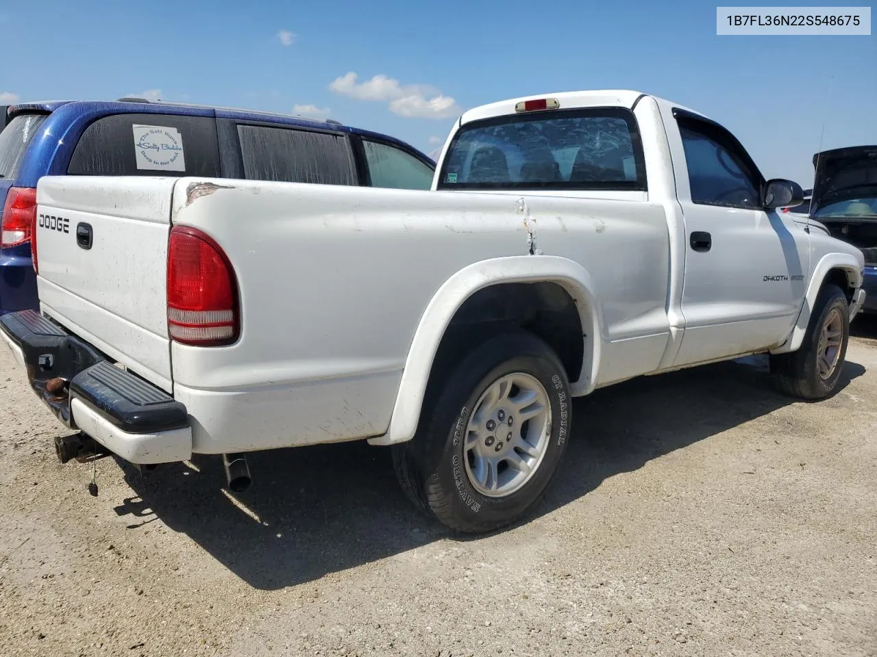 2002 Dodge Dakota Sport VIN: 1B7FL36N22S548675 Lot: 75228864