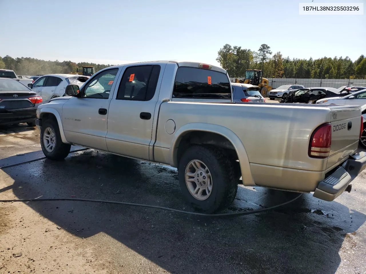 2002 Dodge Dakota Quad Sport VIN: 1B7HL38N32S503296 Lot: 75428444