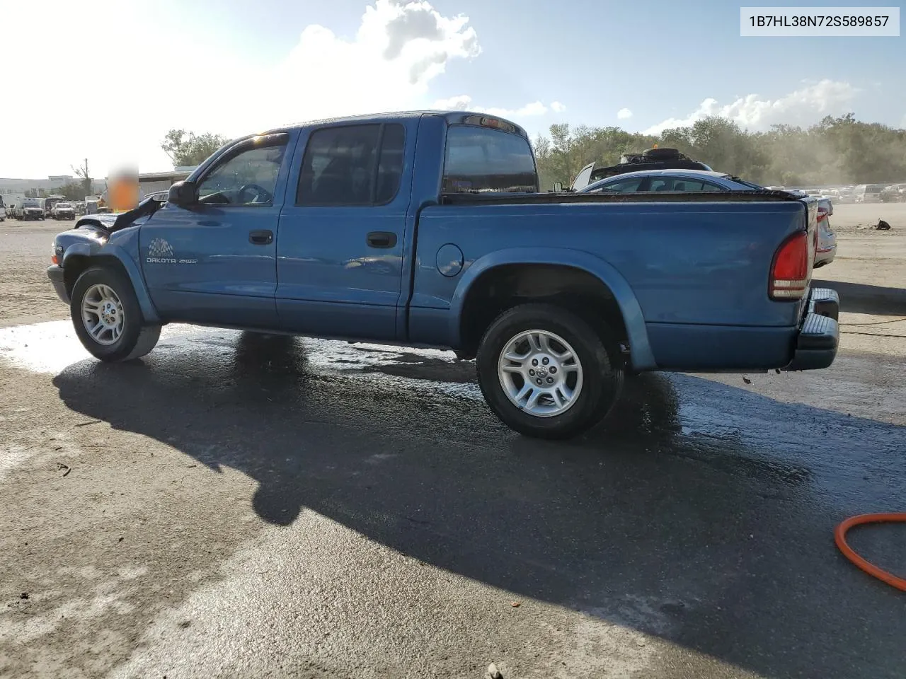 1B7HL38N72S589857 2002 Dodge Dakota Quad Sport