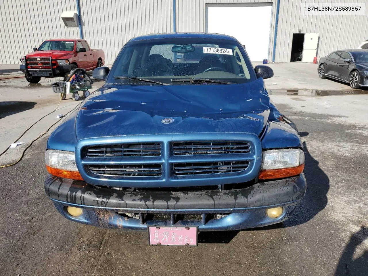 2002 Dodge Dakota Quad Sport VIN: 1B7HL38N72S589857 Lot: 77138924