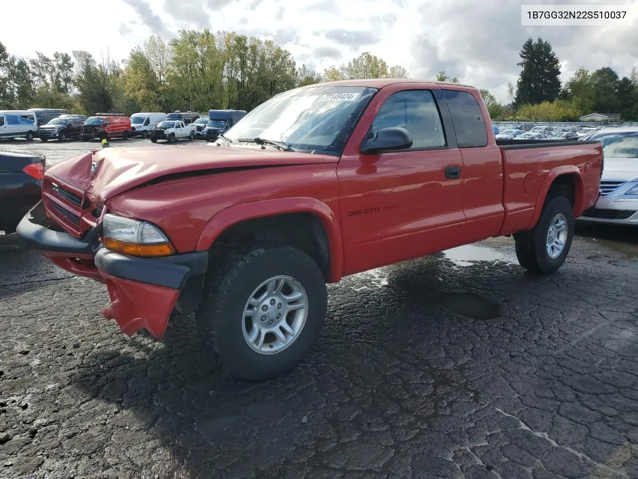 2002 Dodge Dakota Sport VIN: 1B7GG32N22S510037 Lot: 77149424