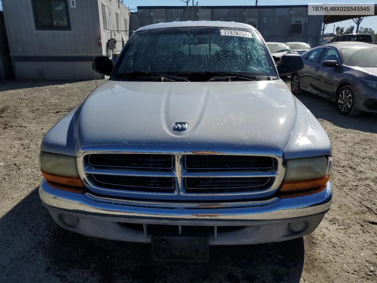 2002 Dodge Dakota Quad Slt VIN: 1B7HL48X02S545545 Lot: 77478754