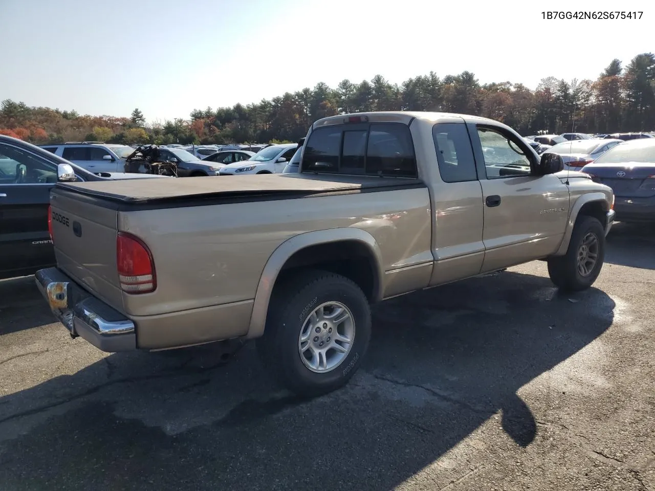 2002 Dodge Dakota Slt VIN: 1B7GG42N62S675417 Lot: 77532914