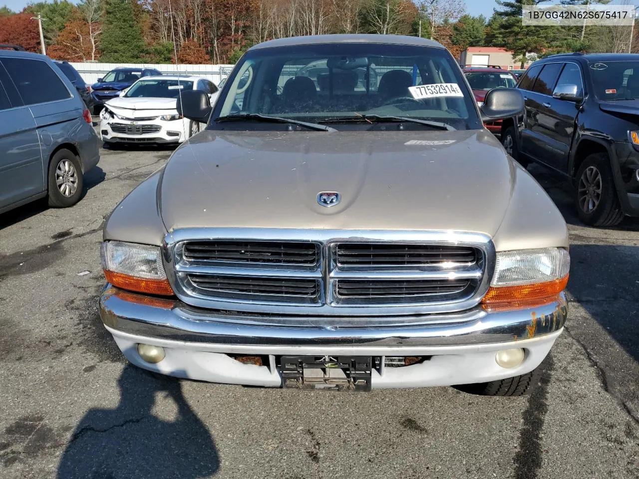 2002 Dodge Dakota Slt VIN: 1B7GG42N62S675417 Lot: 77532914