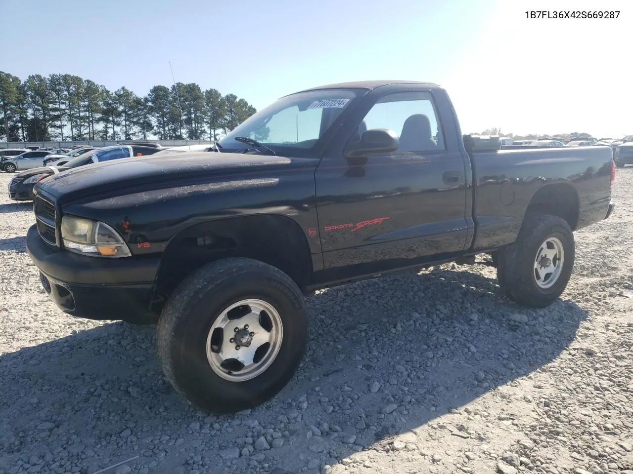 2002 Dodge Dakota Sport VIN: 1B7FL36X42S669287 Lot: 77607224