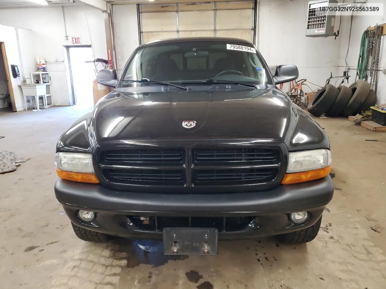 2002 Dodge Dakota Sport VIN: 1B7GG32N92S563589 Lot: 79580194