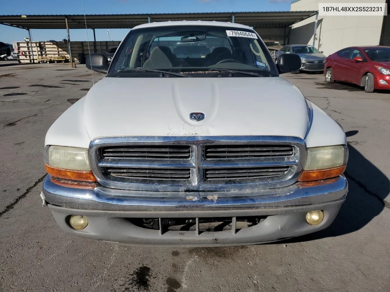 2002 Dodge Dakota Quad Slt VIN: 1B7HL48XX2S523231 Lot: 79940644