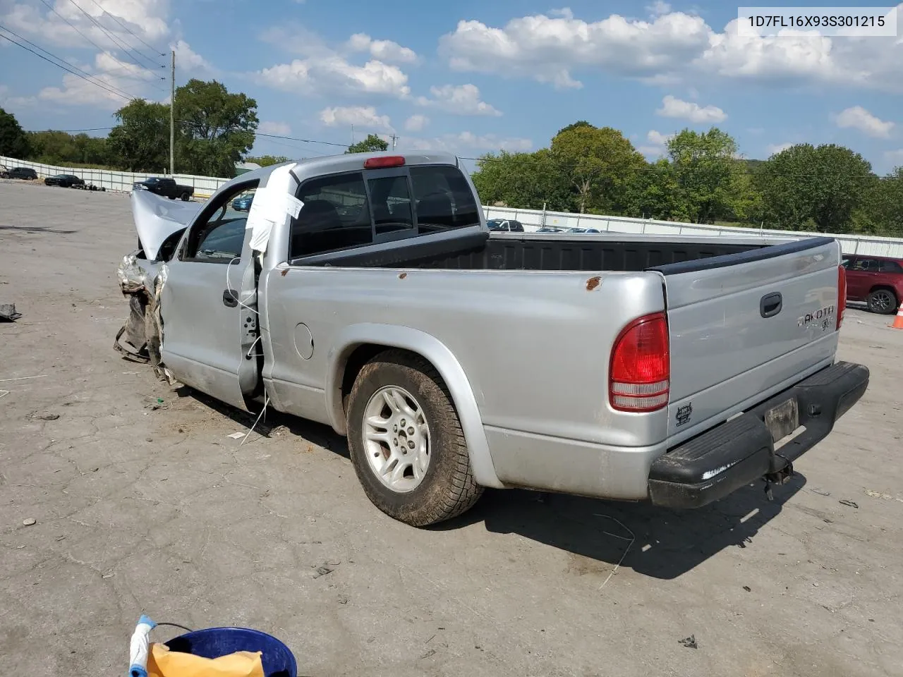 1D7FL16X93S301215 2003 Dodge Dakota Sxt