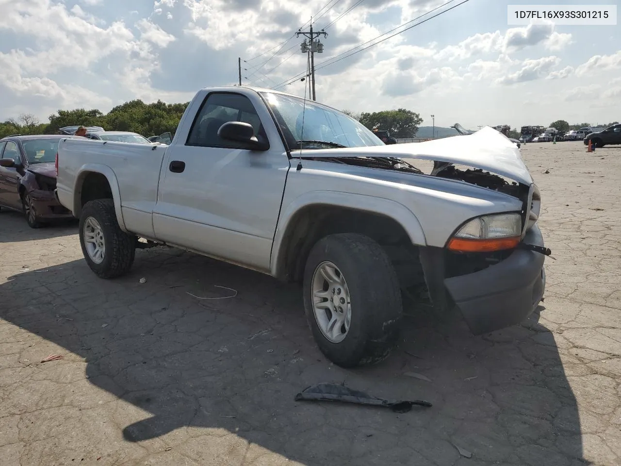 1D7FL16X93S301215 2003 Dodge Dakota Sxt