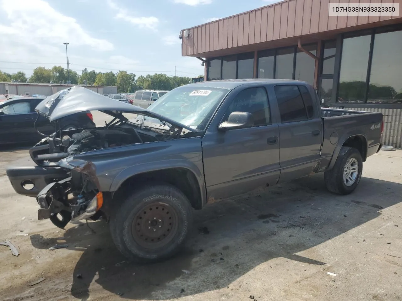 2003 Dodge Dakota Quad Sport VIN: 1D7HG38N93S323350 Lot: 68911784