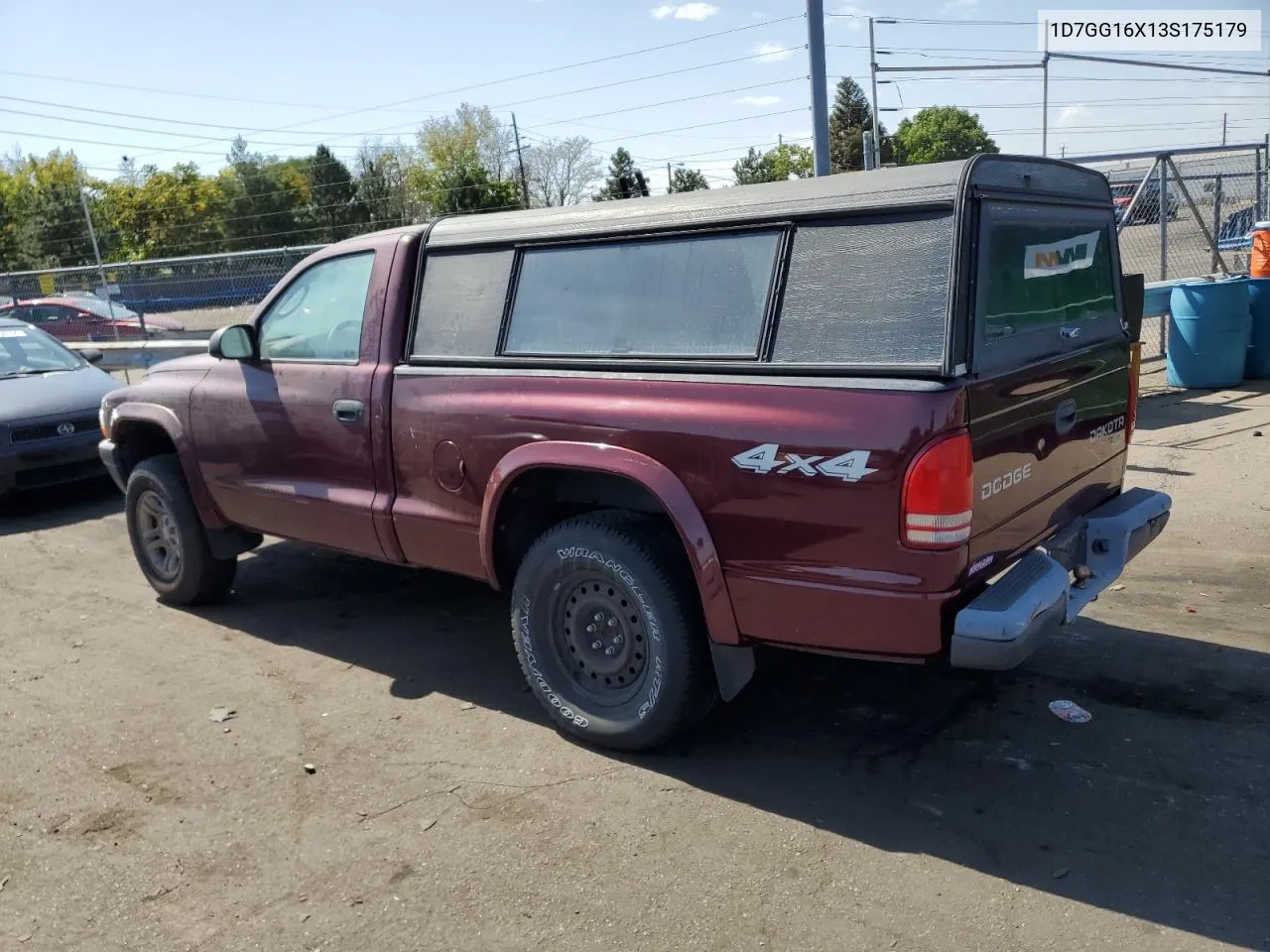 1D7GG16X13S175179 2003 Dodge Dakota Sxt