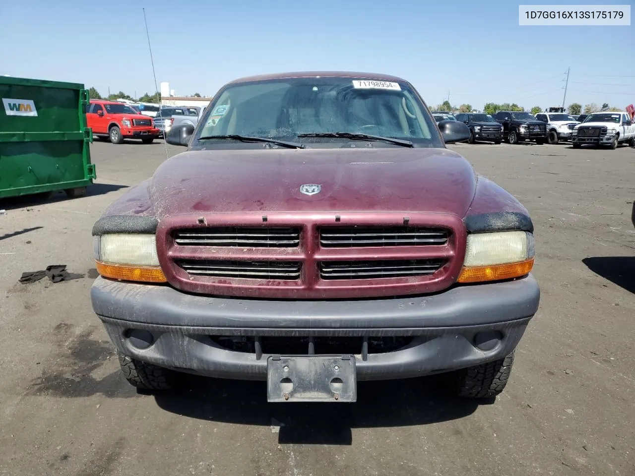 1D7GG16X13S175179 2003 Dodge Dakota Sxt