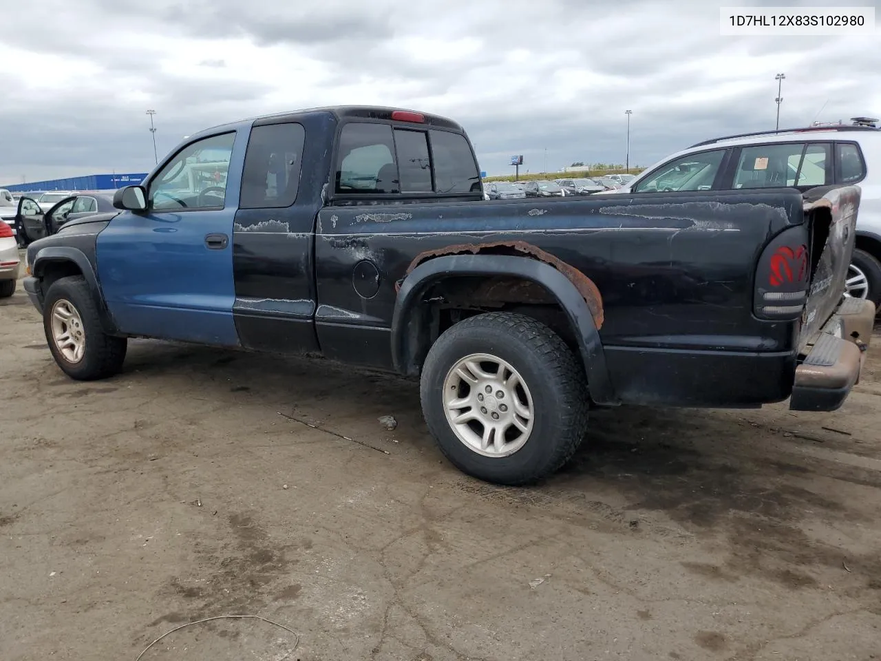 2003 Dodge Dakota Sxt VIN: 1D7HL12X83S102980 Lot: 72816614