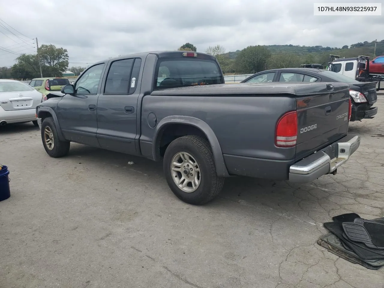 2003 Dodge Dakota Quad Slt VIN: 1D7HL48N93S225937 Lot: 72817914