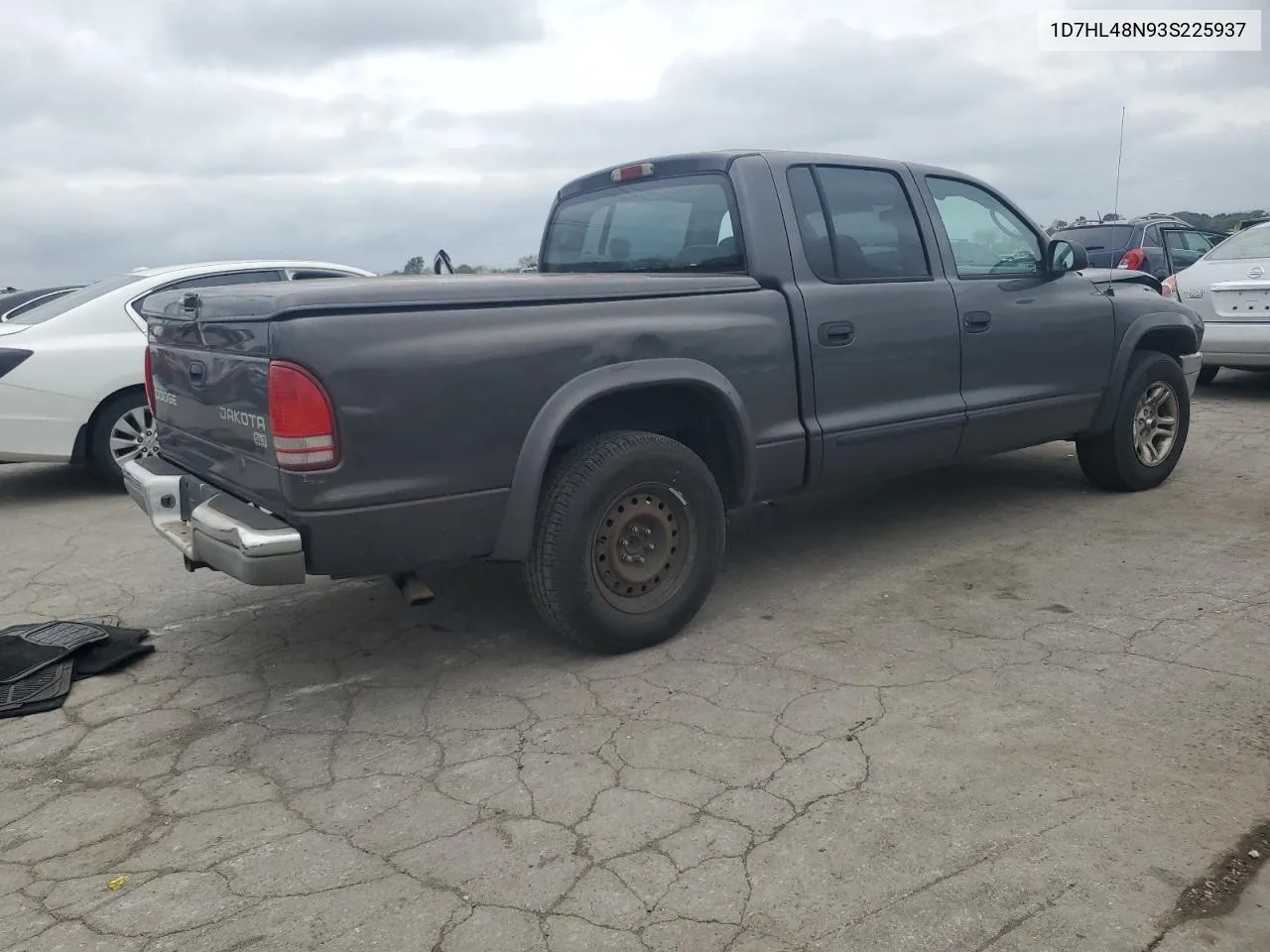 2003 Dodge Dakota Quad Slt VIN: 1D7HL48N93S225937 Lot: 72817914