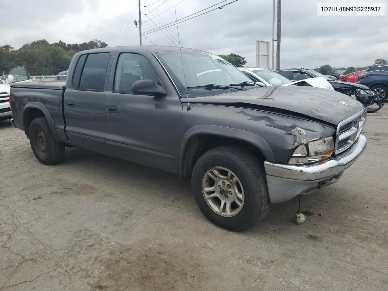 2003 Dodge Dakota Quad Slt VIN: 1D7HL48N93S225937 Lot: 72817914