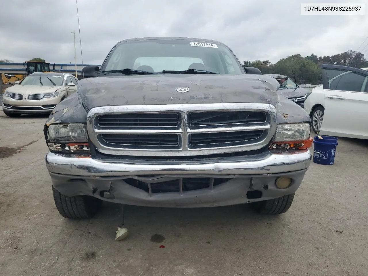 2003 Dodge Dakota Quad Slt VIN: 1D7HL48N93S225937 Lot: 72817914