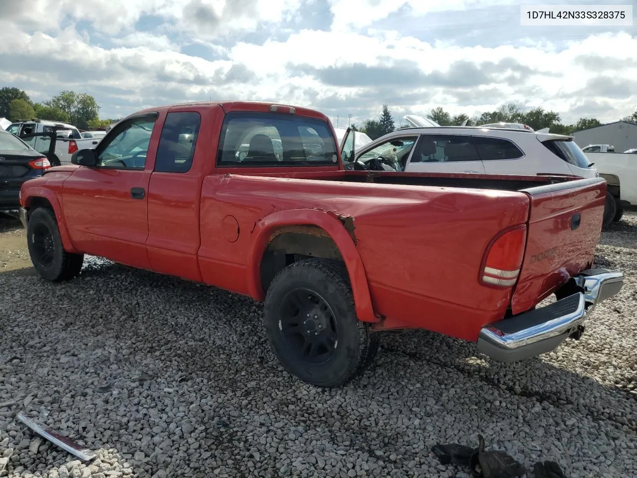 2003 Dodge Dakota Slt VIN: 1D7HL42N33S328375 Lot: 73176894