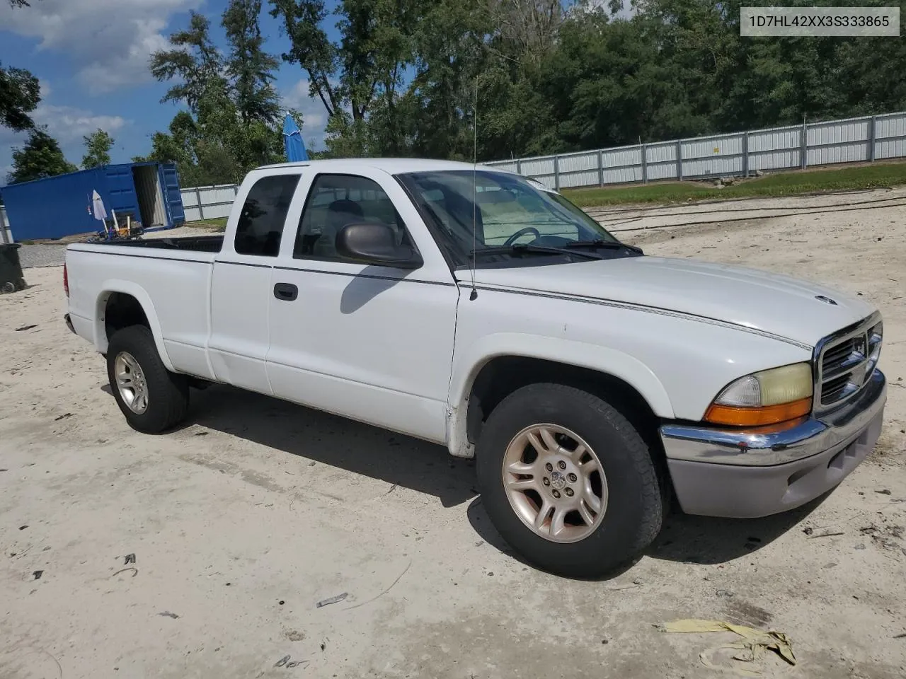 2003 Dodge Dakota Slt VIN: 1D7HL42XX3S333865 Lot: 73509404