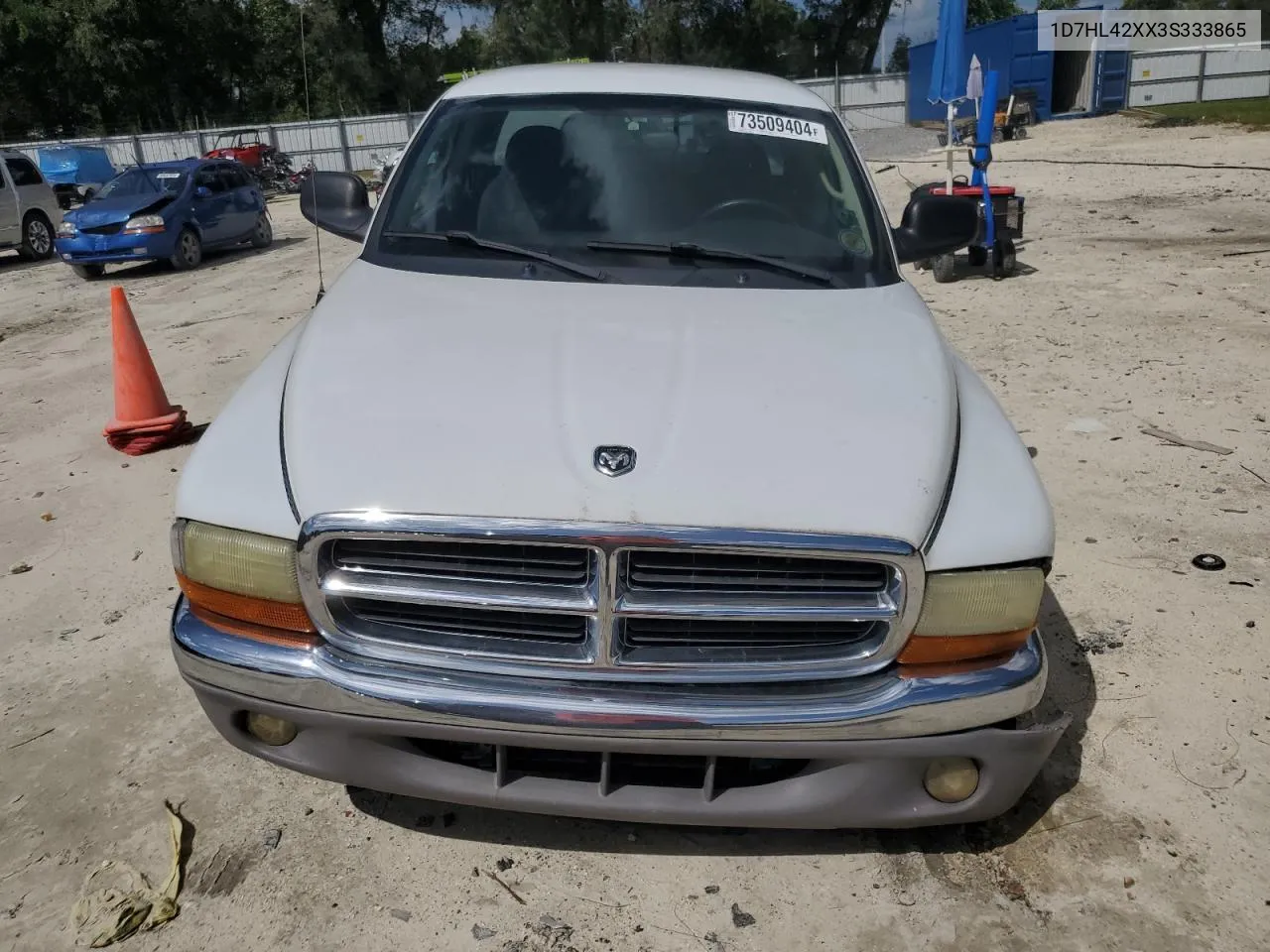 2003 Dodge Dakota Slt VIN: 1D7HL42XX3S333865 Lot: 73509404