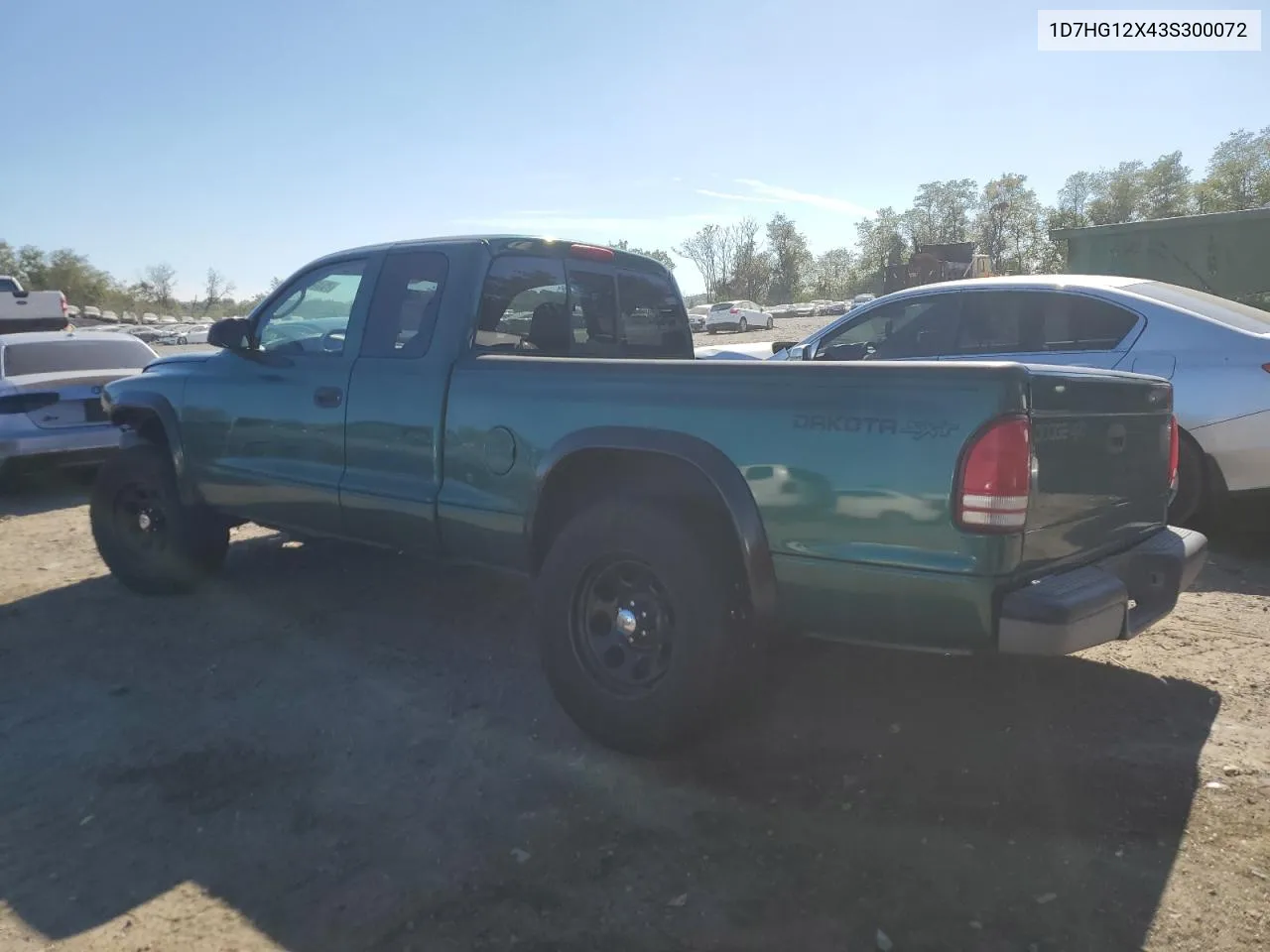 2003 Dodge Dakota Sxt VIN: 1D7HG12X43S300072 Lot: 75344104