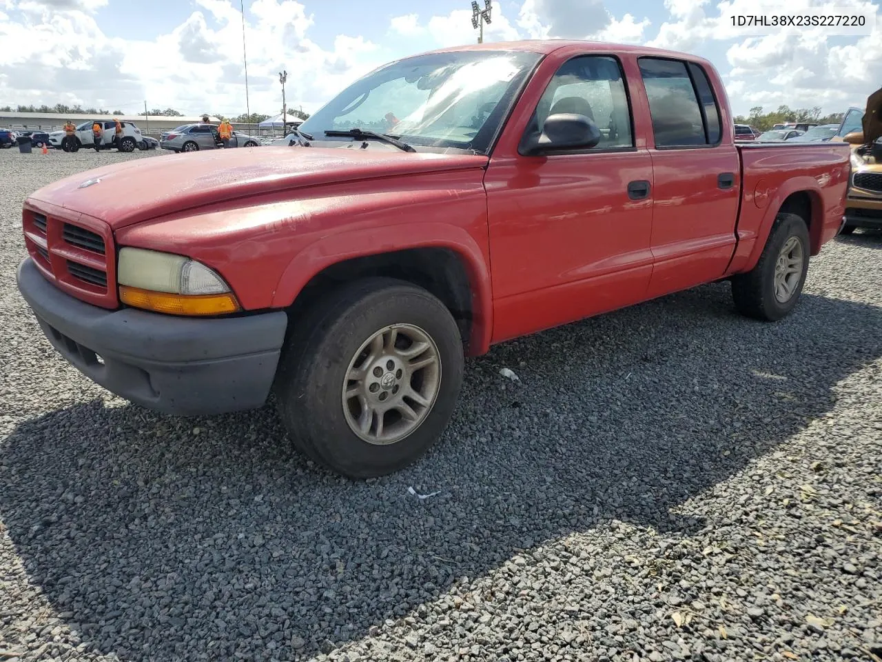 2003 Dodge Dakota Quad Sport VIN: 1D7HL38X23S227220 Lot: 75947844