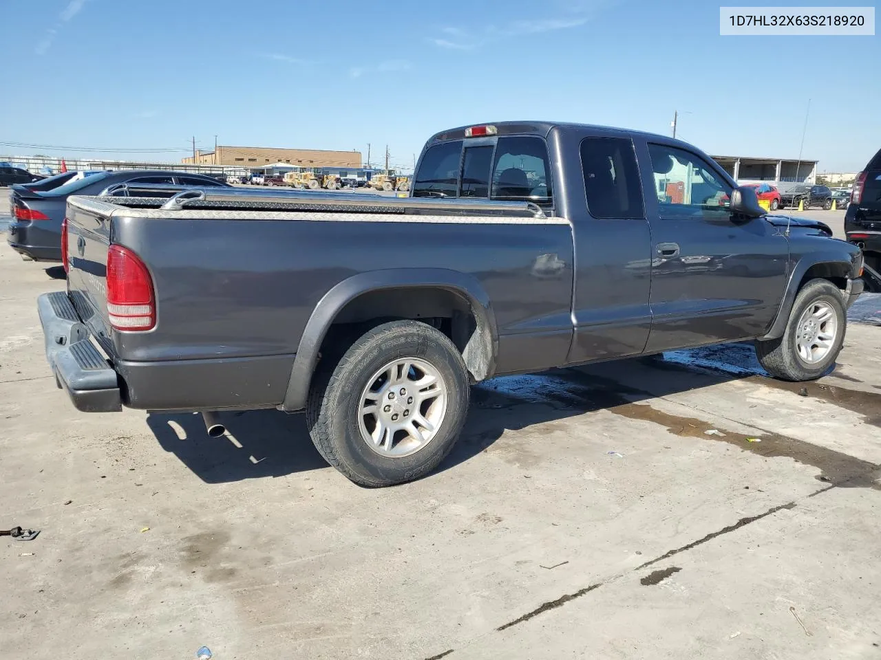 2003 Dodge Dakota Sport VIN: 1D7HL32X63S218920 Lot: 76013444