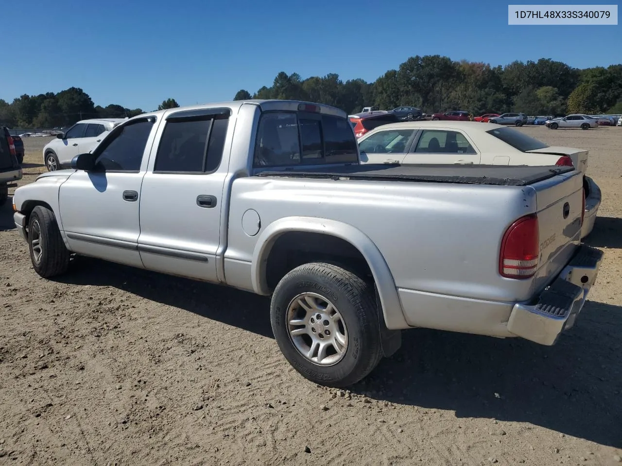 2003 Dodge Dakota Quad Slt VIN: 1D7HL48X33S340079 Lot: 76516514