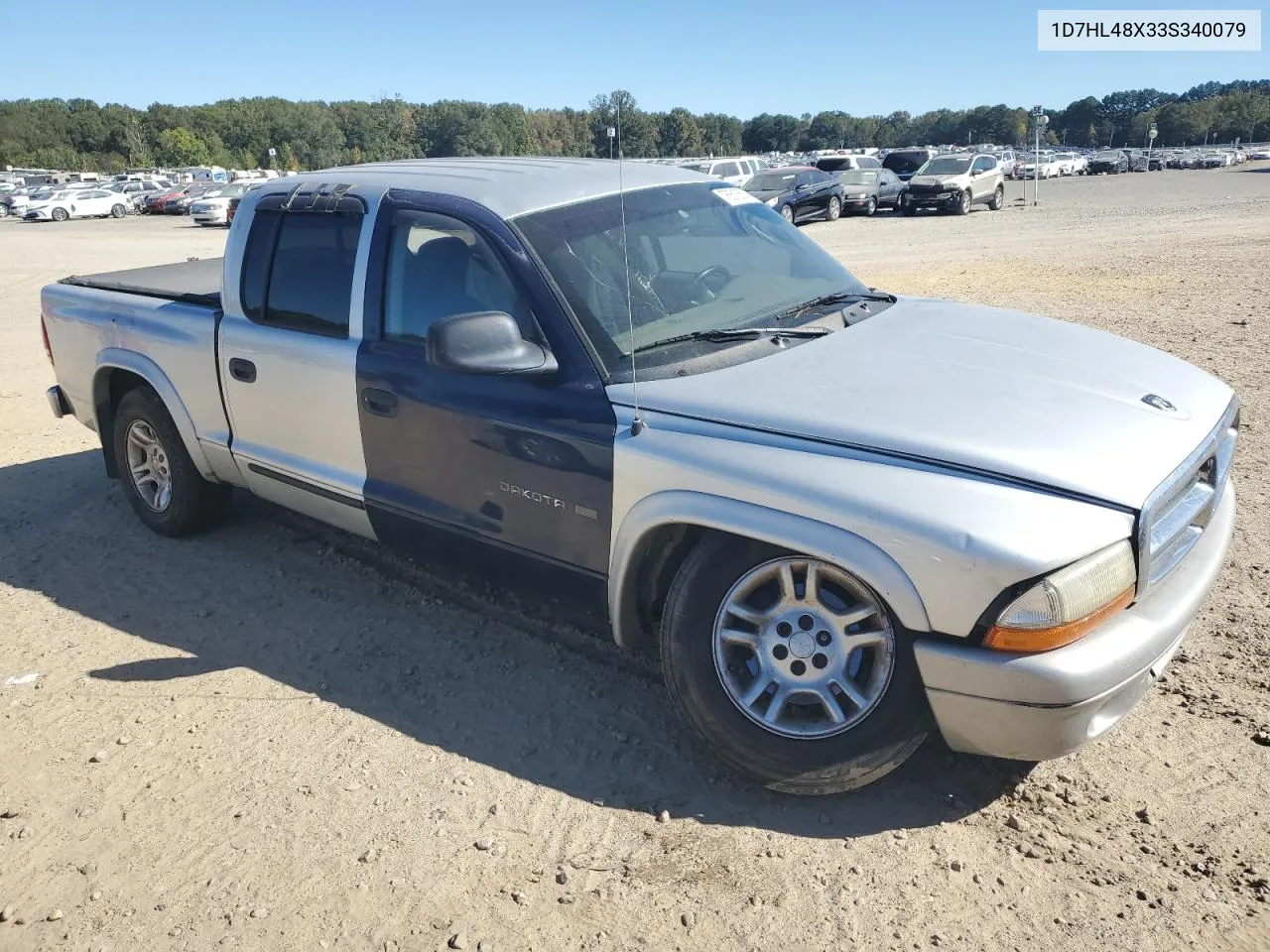 2003 Dodge Dakota Quad Slt VIN: 1D7HL48X33S340079 Lot: 76516514