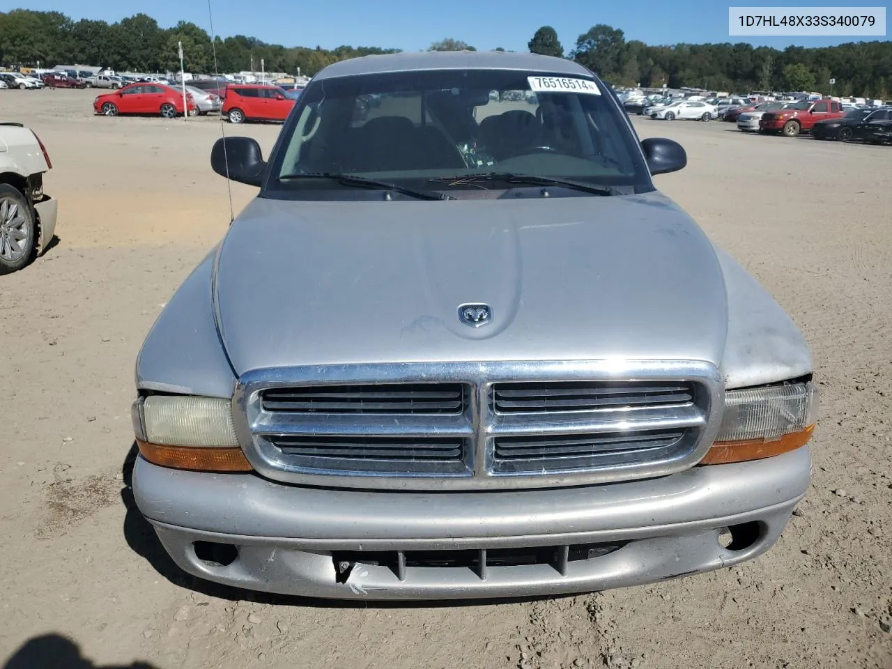 2003 Dodge Dakota Quad Slt VIN: 1D7HL48X33S340079 Lot: 76516514