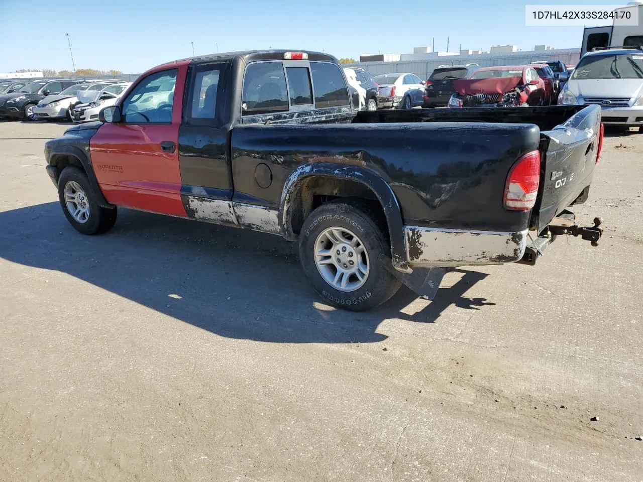 2003 Dodge Dakota Slt VIN: 1D7HL42X33S284170 Lot: 76657204