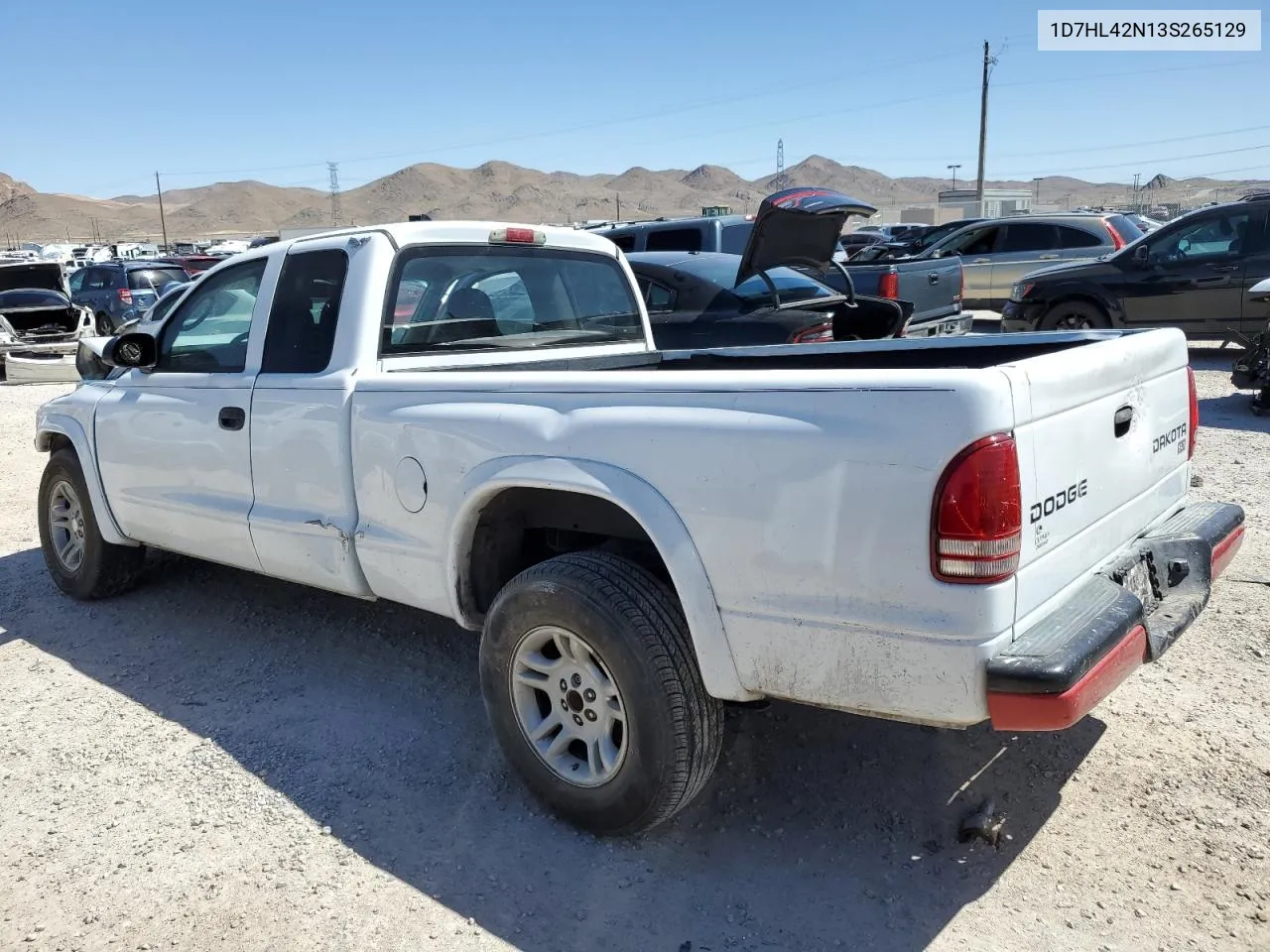 2003 Dodge Dakota Slt VIN: 1D7HL42N13S265129 Lot: 77077723