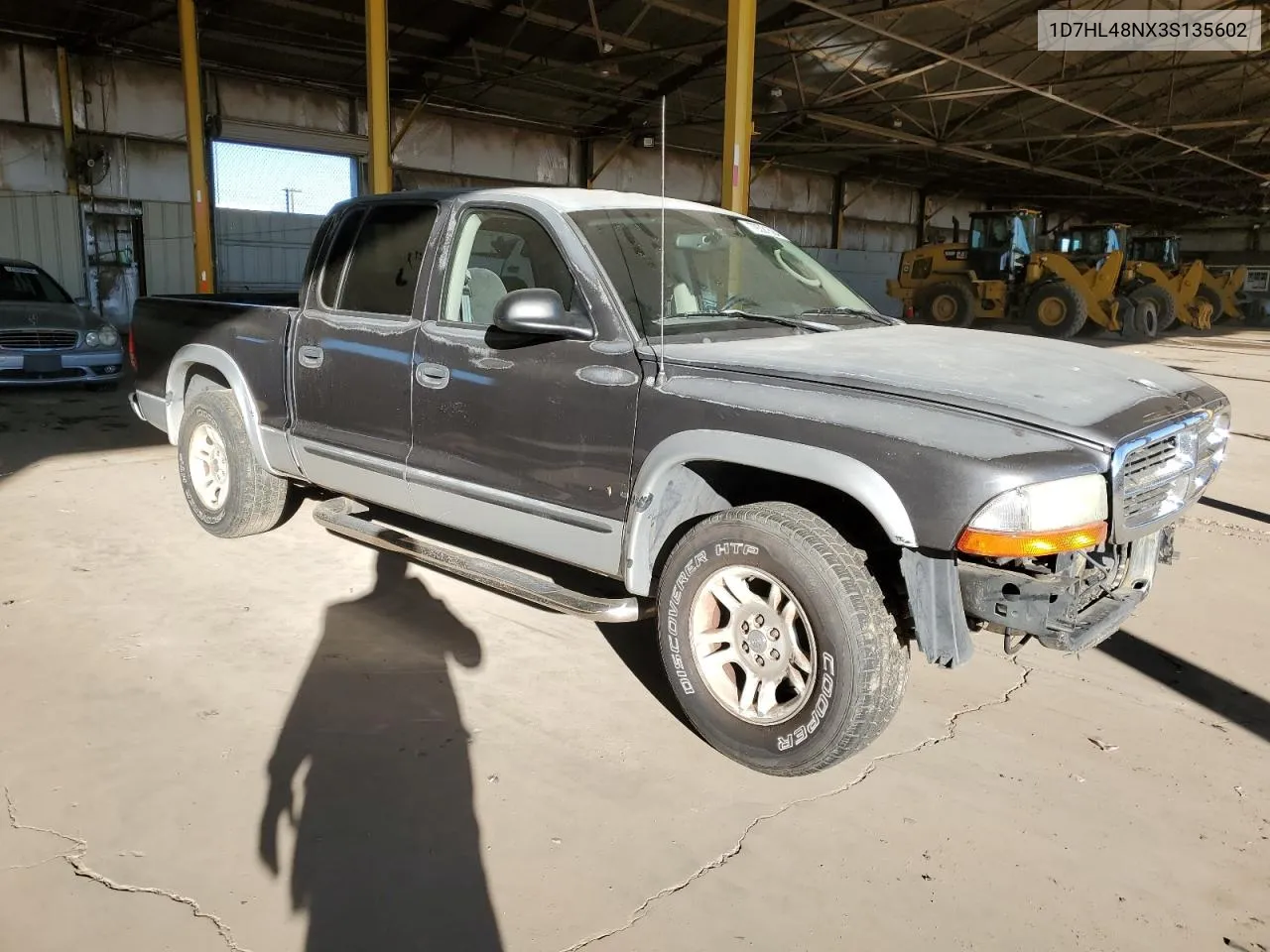 2003 Dodge Dakota Quad Slt VIN: 1D7HL48NX3S135602 Lot: 79321584