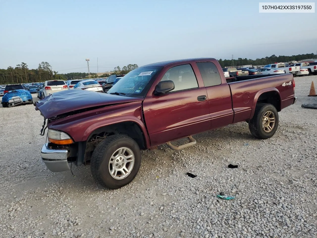 2003 Dodge Dakota Slt VIN: 1D7HG42XX3S197550 Lot: 79550024