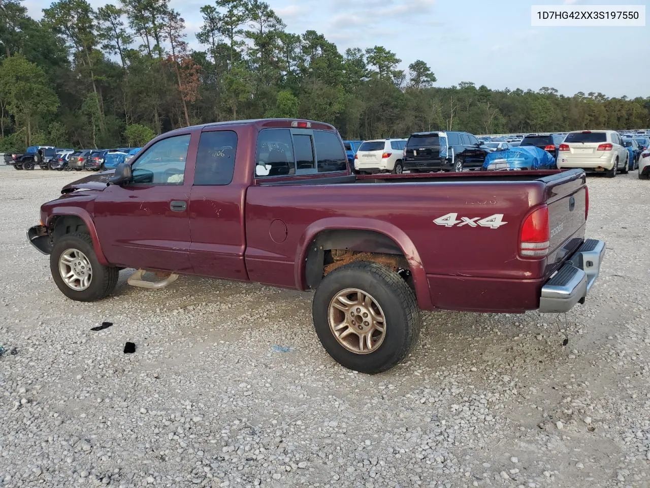 2003 Dodge Dakota Slt VIN: 1D7HG42XX3S197550 Lot: 79550024