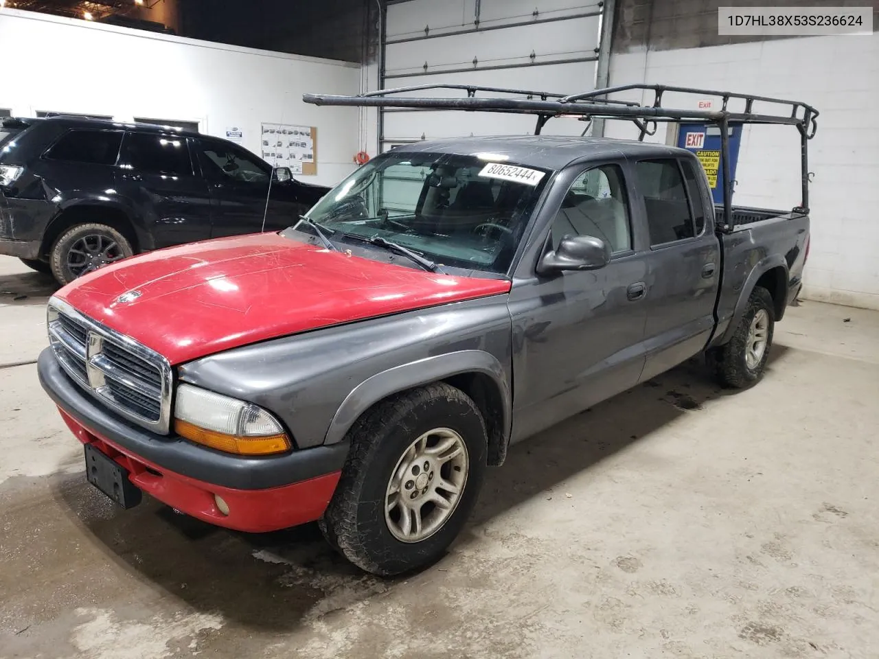 2003 Dodge Dakota Quad Sport VIN: 1D7HL38X53S236624 Lot: 80652444